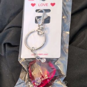 Heart Shaped Keychain with Clip